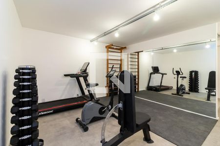 Área comum - Academia de kitnet/studio para alugar com 1 quarto, 21m² em Santa Ifigênia, São Paulo