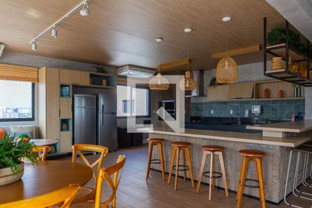 Área comum - Churrasqueira de kitnet/studio para alugar com 1 quarto, 25m² em Vila Olímpia, São Paulo