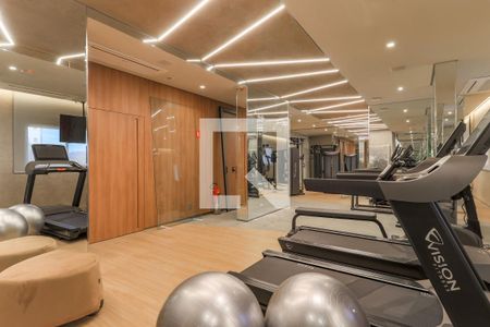 Área comum - Academia de kitnet/studio à venda com 1 quarto, 24m² em Campo Belo, São Paulo
