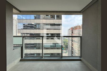 Varanda de apartamento à venda com 1 quarto, 44m² em Indianópolis, São Paulo