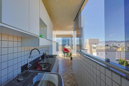 Área de Serviço de apartamento à venda com 3 quartos, 184m² em Monsenhor Messias, Belo Horizonte