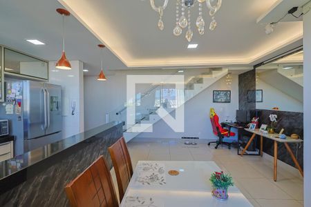 Sala de Jantar de apartamento à venda com 3 quartos, 184m² em Monsenhor Messias, Belo Horizonte