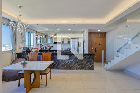 Sala de Jantar de apartamento à venda com 3 quartos, 184m² em Monsenhor Messias, Belo Horizonte