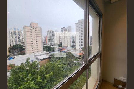 Vista da Sala de apartamento para alugar com 1 quarto, 40m² em Indianópolis, São Paulo