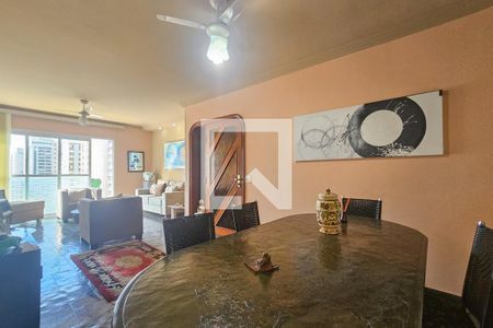 Sala de apartamento para alugar com 3 quartos, 190m² em Barra Funda, Guarujá