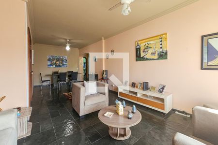Sala de apartamento para alugar com 3 quartos, 190m² em Barra Funda, Guarujá