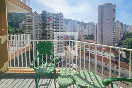 Varanda de apartamento para alugar com 3 quartos, 190m² em Barra Funda, Guarujá