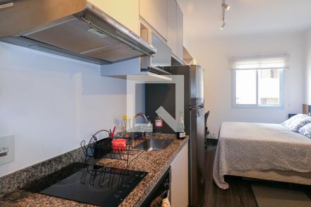 Cozinha de kitnet/studio para alugar com 1 quarto, 20m² em Santa Paula, São Caetano do Sul