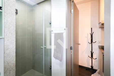 Banheiro de kitnet/studio para alugar com 1 quarto, 20m² em Santa Paula, São Caetano do Sul