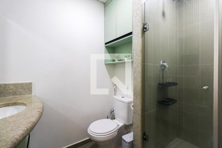 Banheiro de kitnet/studio para alugar com 1 quarto, 20m² em Santa Paula, São Caetano do Sul