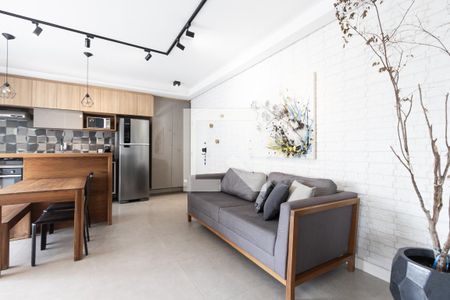 Sala de apartamento para alugar com 1 quarto, 57m² em Barra Funda, São Paulo