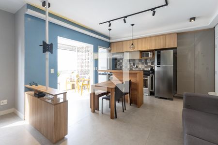 Sala de apartamento para alugar com 1 quarto, 57m² em Barra Funda, São Paulo