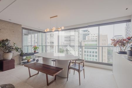 Sala de apartamento à venda com 3 quartos, 124m² em Jardim Paulistano, São Paulo