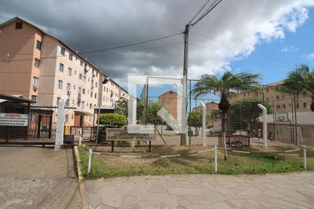 Fachada do condomínio de apartamento para alugar com 2 quartos, 33m² em  Vila Nova, Porto Alegre