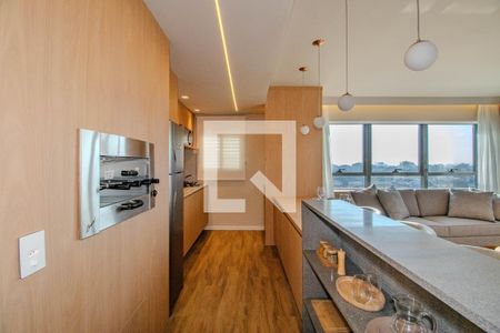 Cozinha de apartamento à venda com 1 quarto, 60m² em Chácara das Pedras, Porto Alegre