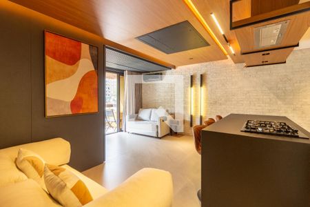 Sala de apartamento à venda com 1 quarto, 58m² em Cerqueira César, São Paulo