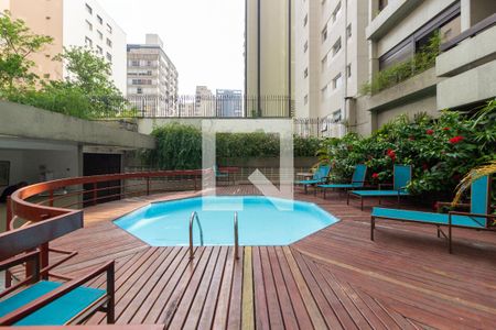 Área comum - Piscina de apartamento à venda com 1 quarto, 58m² em Cerqueira César, São Paulo