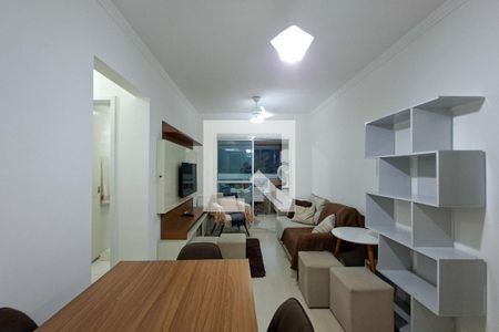 Sala de apartamento para alugar com 2 quartos, 70m² em Canto do Forte, Praia Grande