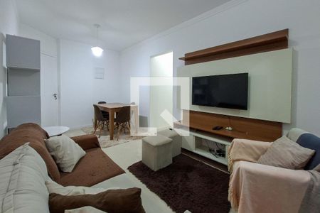 Sala de apartamento para alugar com 2 quartos, 70m² em Canto do Forte, Praia Grande