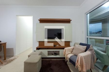 Sala de apartamento para alugar com 2 quartos, 70m² em Canto do Forte, Praia Grande