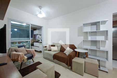 Sala de apartamento para alugar com 2 quartos, 70m² em Canto do Forte, Praia Grande