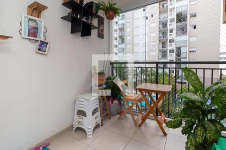 Varanda da Sala de apartamento à venda com 3 quartos, 62m² em Parque Residencial da Lapa, São Paulo