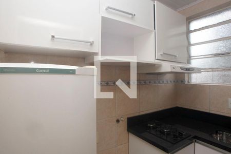 Cozinha de kitnet/studio para alugar com 1 quarto, 23m² em Centro Histórico, Porto Alegre