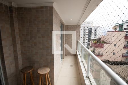 Varanda de apartamento para alugar com 2 quartos, 67m² em Cidade Ocian, Praia Grande