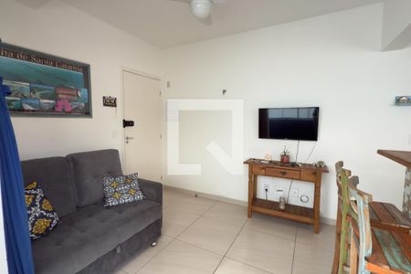 Sala de apartamento para alugar com 1 quarto, 45m² em Aviação, Praia Grande