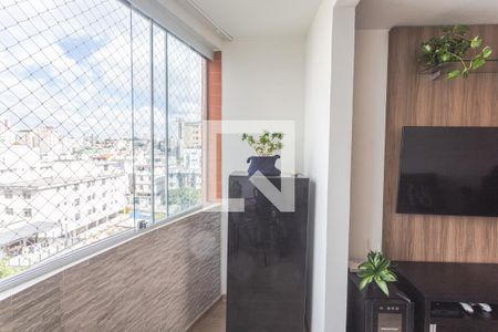 Varanda da Sala de apartamento à venda com 3 quartos, 75m² em Sagrada Família, Belo Horizonte