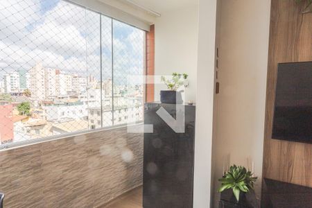 Varanda da Sala de apartamento à venda com 3 quartos, 75m² em Sagrada Família, Belo Horizonte