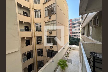 Sala - varanda - vista de apartamento à venda com 1 quarto, 65m² em Ipanema, Rio de Janeiro