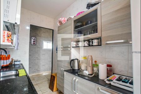 Cozinha e Área de Serviço de apartamento à venda com 2 quartos, 56m² em Parque Erasmo Assunção, Santo André