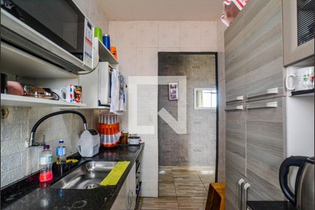 Cozinha e Área de Serviço de apartamento à venda com 2 quartos, 56m² em Parque Erasmo Assunção, Santo André