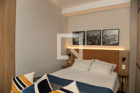 Quarto 1 de apartamento para alugar com 1 quarto, 48m² em Campo Belo, São Paulo