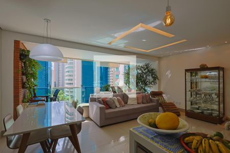 Sala de apartamento à venda com 3 quartos, 107m² em Belvedere, Belo Horizonte