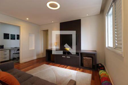 Sala de TV de apartamento à venda com 3 quartos, 130m² em Jardim, Santo André