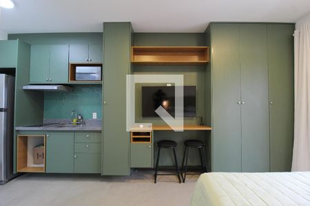 Sala/Quarto de apartamento para alugar com 1 quarto, 24m² em Indianópolis, São Paulo