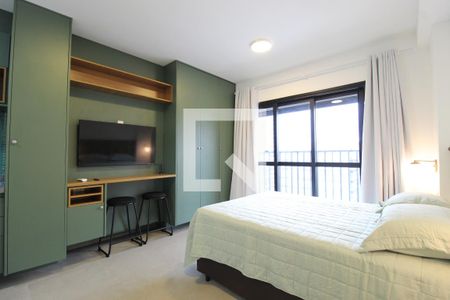 Sala/Quarto de apartamento para alugar com 1 quarto, 24m² em Indianópolis, São Paulo