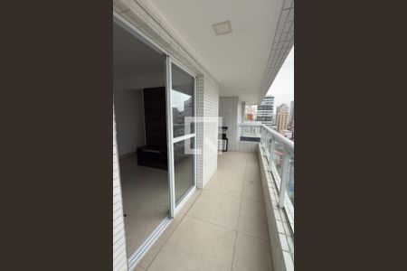 Varanda da Sala de apartamento para alugar com 1 quarto, 54m² em Guilhermina, Praia Grande