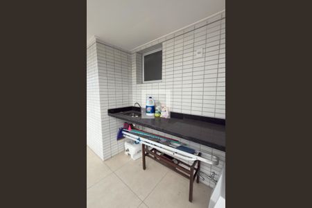 Varanda da Sala de apartamento para alugar com 1 quarto, 54m² em Guilhermina, Praia Grande