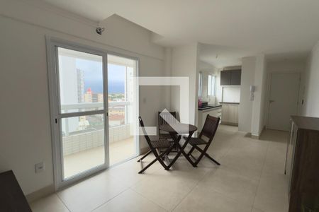 Sala de apartamento para alugar com 1 quarto, 54m² em Guilhermina, Praia Grande