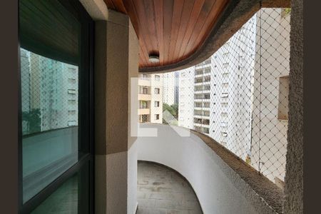 Varanda da Sala de apartamento à venda com 3 quartos, 127m² em Indianópolis, São Paulo