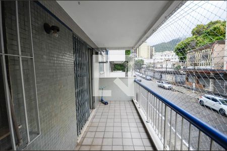 Varanda da Sala de apartamento para alugar com 2 quartos, 97m² em Rio Comprido, Rio de Janeiro