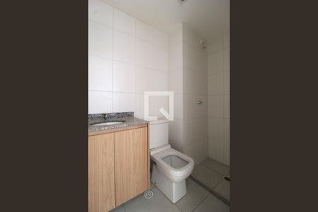 Banheiro da Suíte de kitnet/studio para alugar com 1 quarto, 26m² em Vila Olímpia, São Paulo