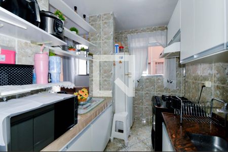 Cozinha de apartamento à venda com 2 quartos, 50m² em Jardim Tranquilidade, Guarulhos