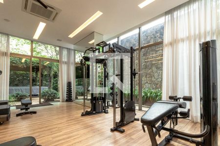 Área comum - Academia de kitnet/studio para alugar com 1 quarto, 52m² em Moema, São Paulo