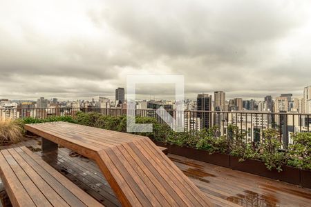 Área comum - Área Gourmet de kitnet/studio para alugar com 1 quarto, 52m² em Moema, São Paulo