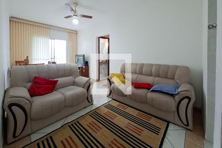 Sala de apartamento para alugar com 2 quartos, 70m² em Guilhermina, Praia Grande