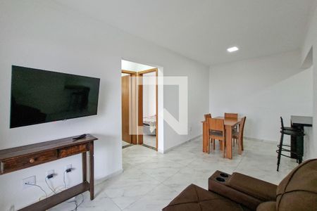 Sala de apartamento para alugar com 2 quartos, 79m² em Guilhermina, Praia Grande